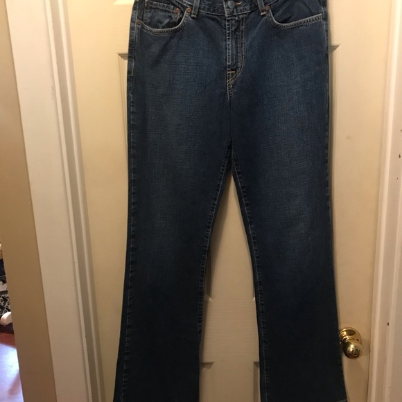 3/20$ Lucky brand dungarees women’s 10 / 30 vintage look jeans - Picture 6 of 7